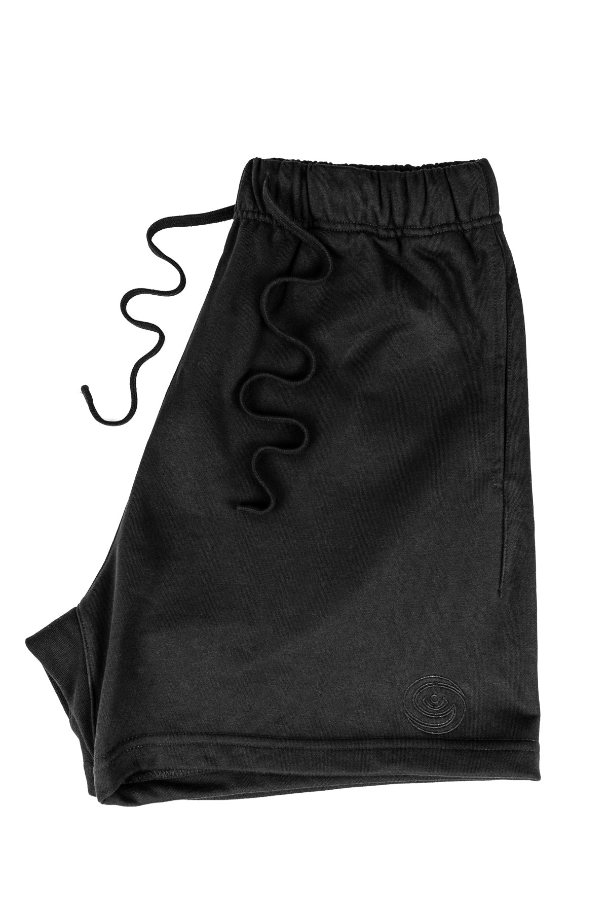 SEARCH LOGO SHORTS: BLACK