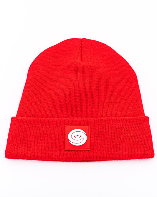 EYE LOGO BEANIE: RED