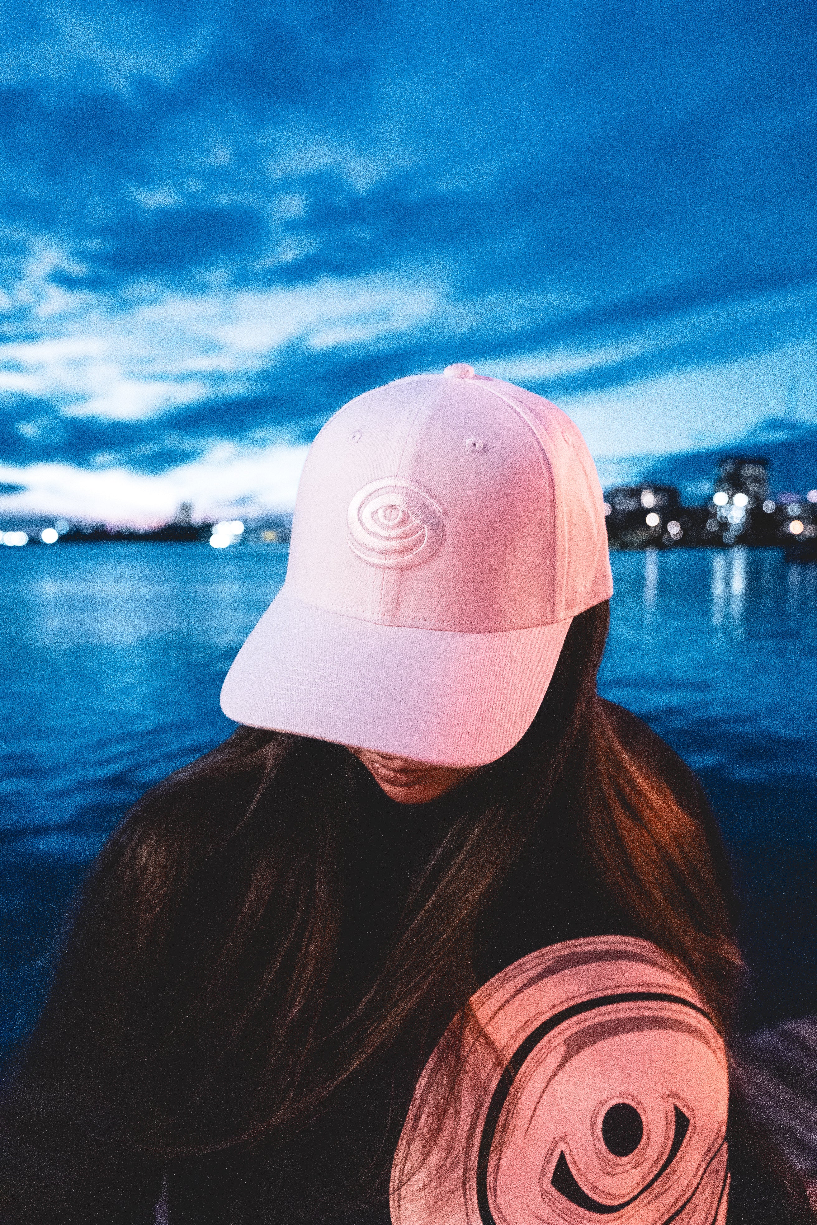 EYE LOGO HAT: PURE WHITE