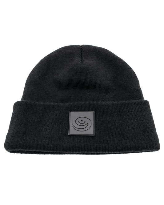 EYE LOGO BEANIE: BLACK