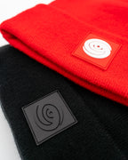 EYE LOGO BEANIE: RED