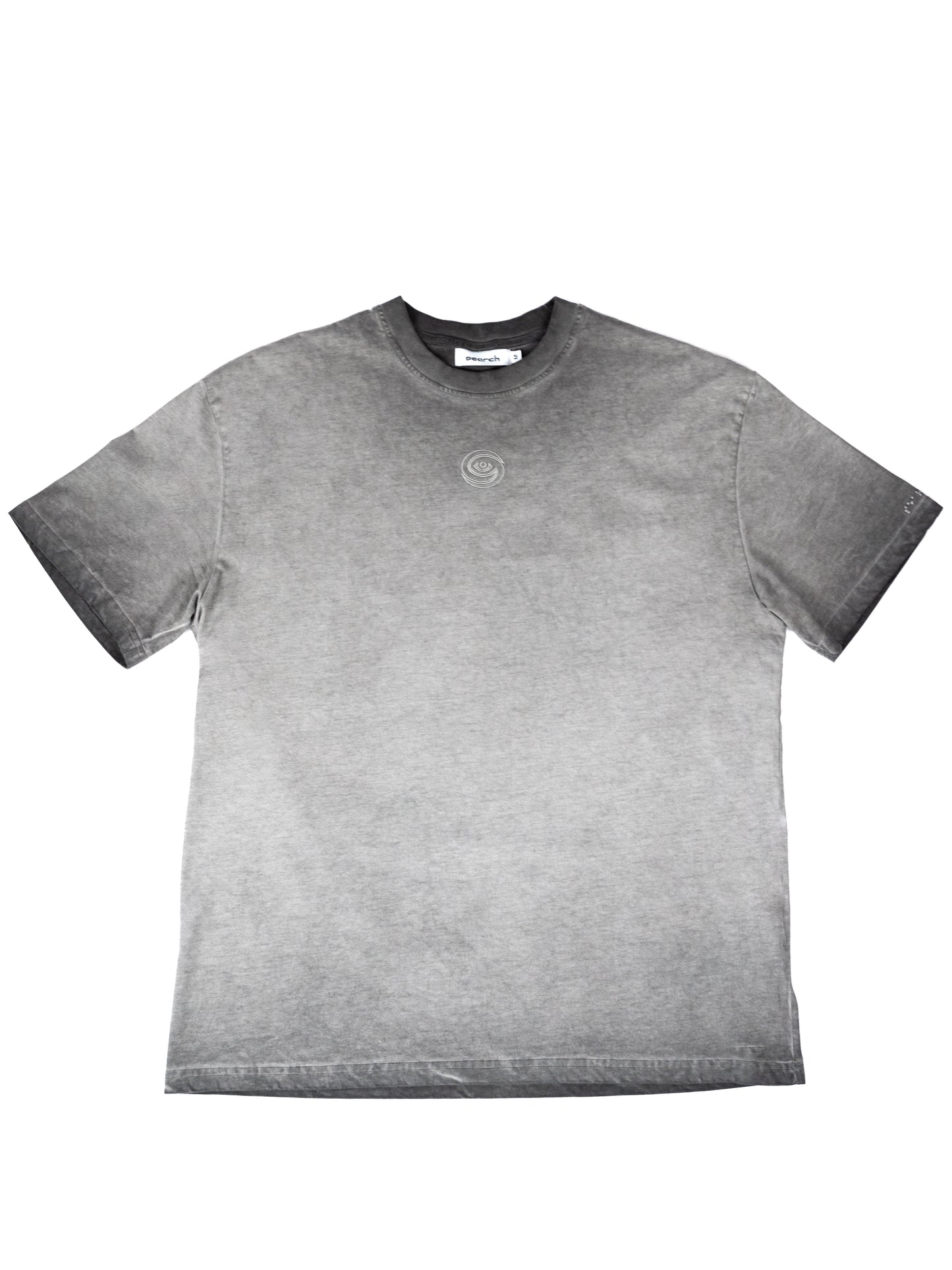 OMBRÉ LOGO TEE: SILVER