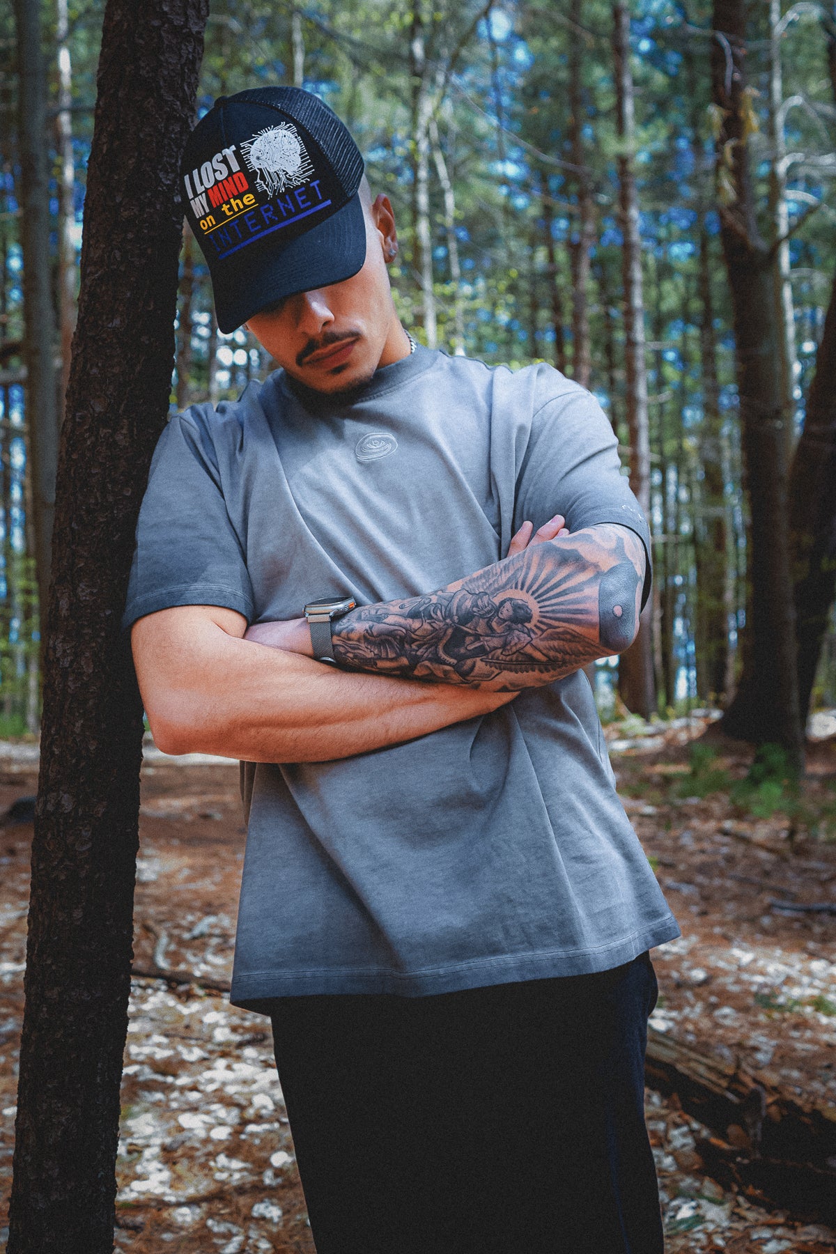 OMBRÉ TEE: SILVER