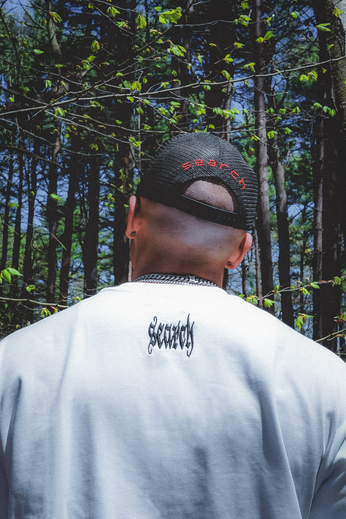 TATTED DOUBLE SHIRT: WHITE