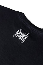 TATTED DOUBLE SHIRT: BLACK