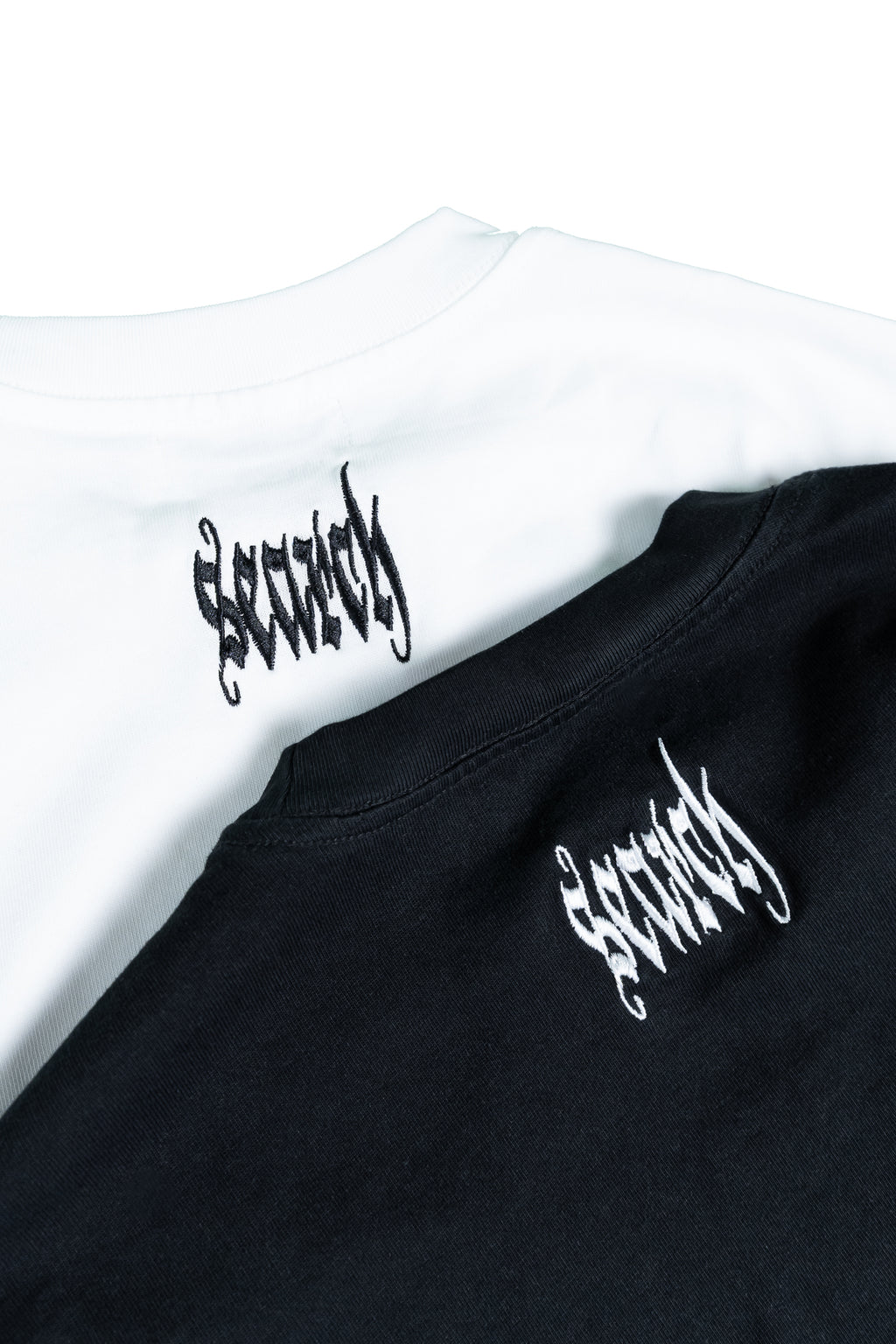 TATTED DOUBLE SHIRT: BLACK
