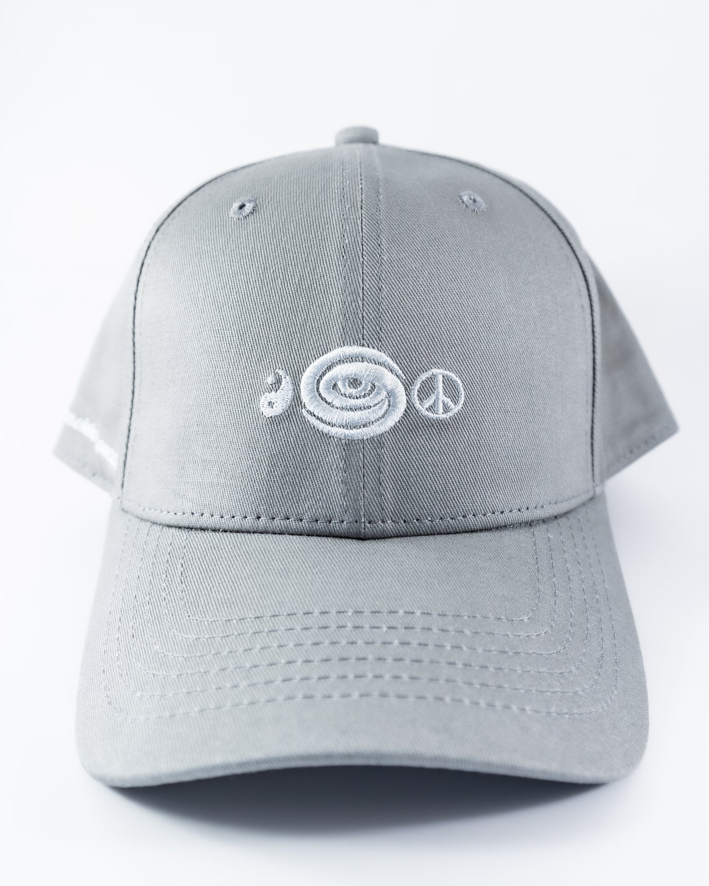 UNIVERSAL SYMBOLS HAT: SILVER